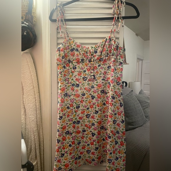 The Kooples Asymmetrical Dress in Flower Print - Picture 11 of 11